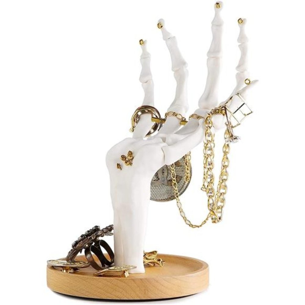 Skeleton Hand Ring Holder & Jewelry Stand Earring Organizer & Necklace Holder